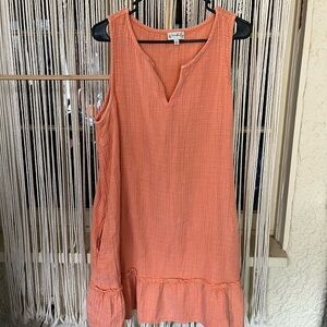 Peach Sleeveless Dress